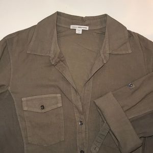 James Perse 3/4 sleeve safari shirt gently used